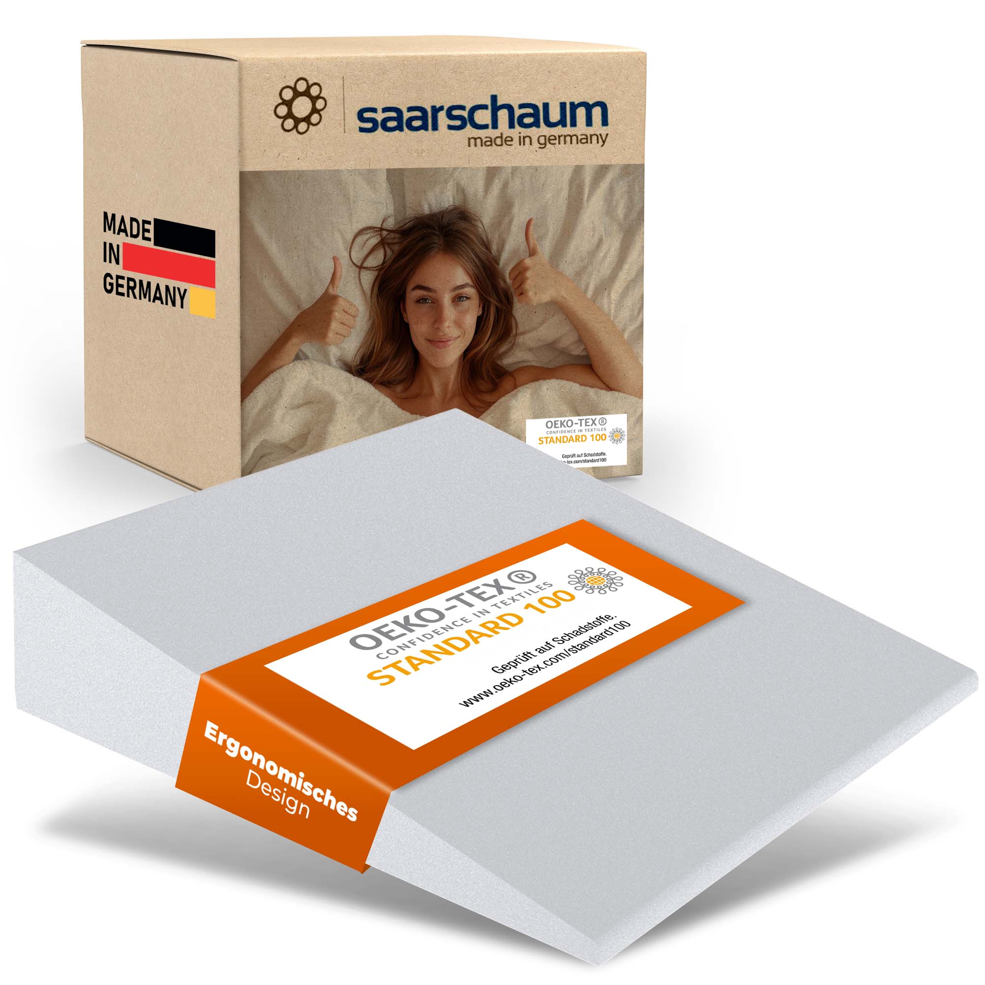 Schaumstoffkeil für erholsamen Schlaf und gesunden Magen