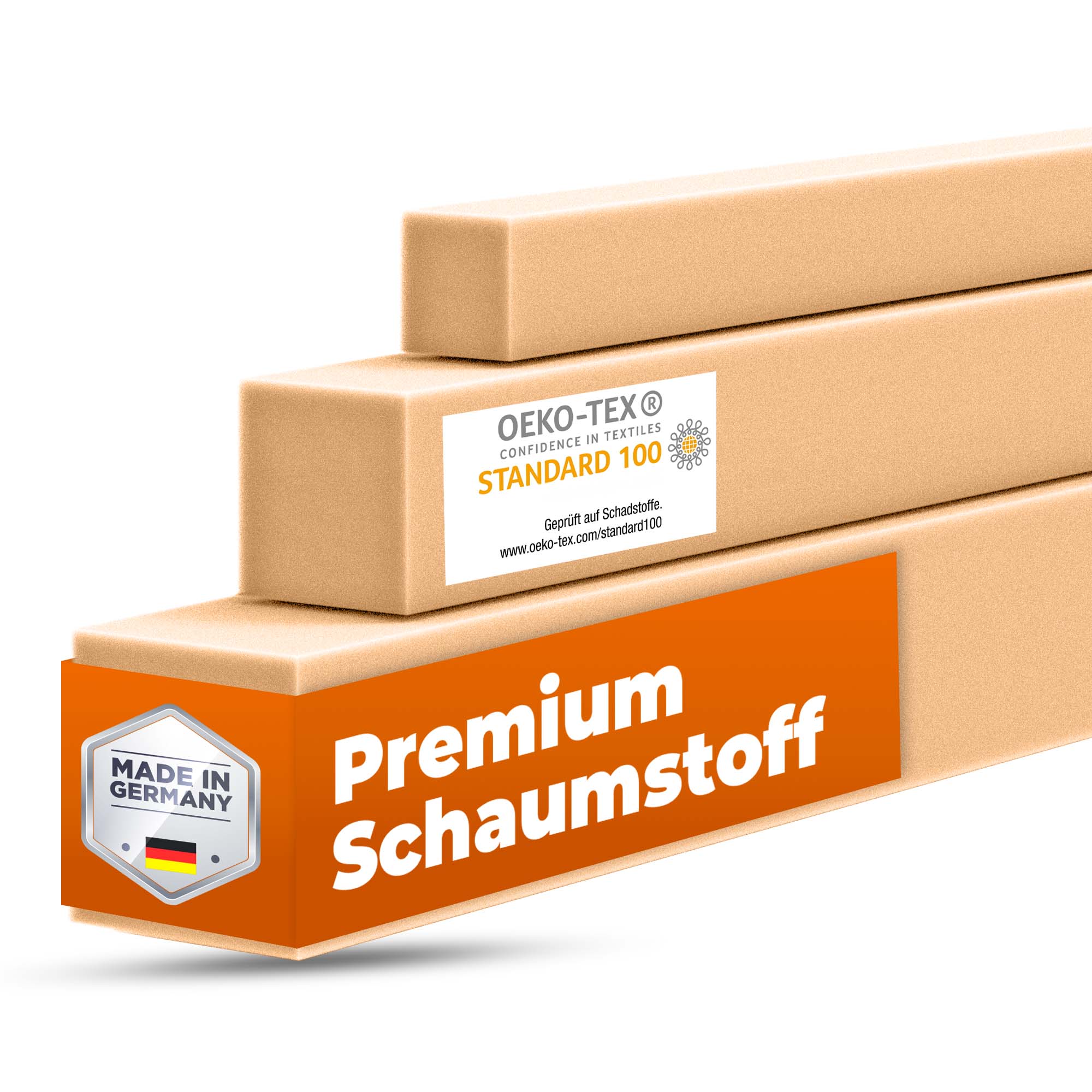 Schaumstoffstreifen für Matratzenverlängerung / Beistellbett / Bastelarbeiten & mehr